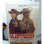 A French language film poster 'La Chevauchee vers L'Ouest' (The ride to the West) 22'' x 28''