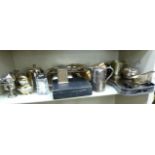 Metalware: to include a late Victorian silver plated,