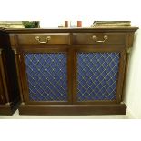 A modern Regency design mahogany side cabinet,