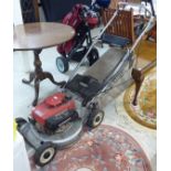 A Honda HR194 petrol driven rotary lawn mower BSR