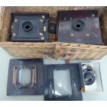 Photographic equipment: to include an early 20thC Kodak plate camera CS