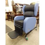 A Seating Matters battery powered assisted living armchair, serial no.