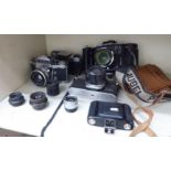 Photographic equipment: to include a Plaubel 69W Proshift 35mm camera OS6