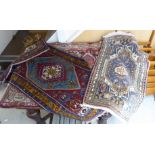 Six similar Persian design rugs various styles & sizes BSR
