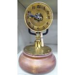 A lacquered brass Boulle-Clock,