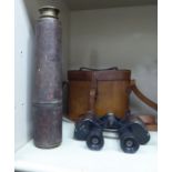 A pair of Air Ministry binoculars stamped 6E/293,