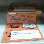 An uncollated collection of Leica photographic negatives,