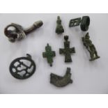 'Antique' and later cast iron and other artefacts: to include religious pendants 11