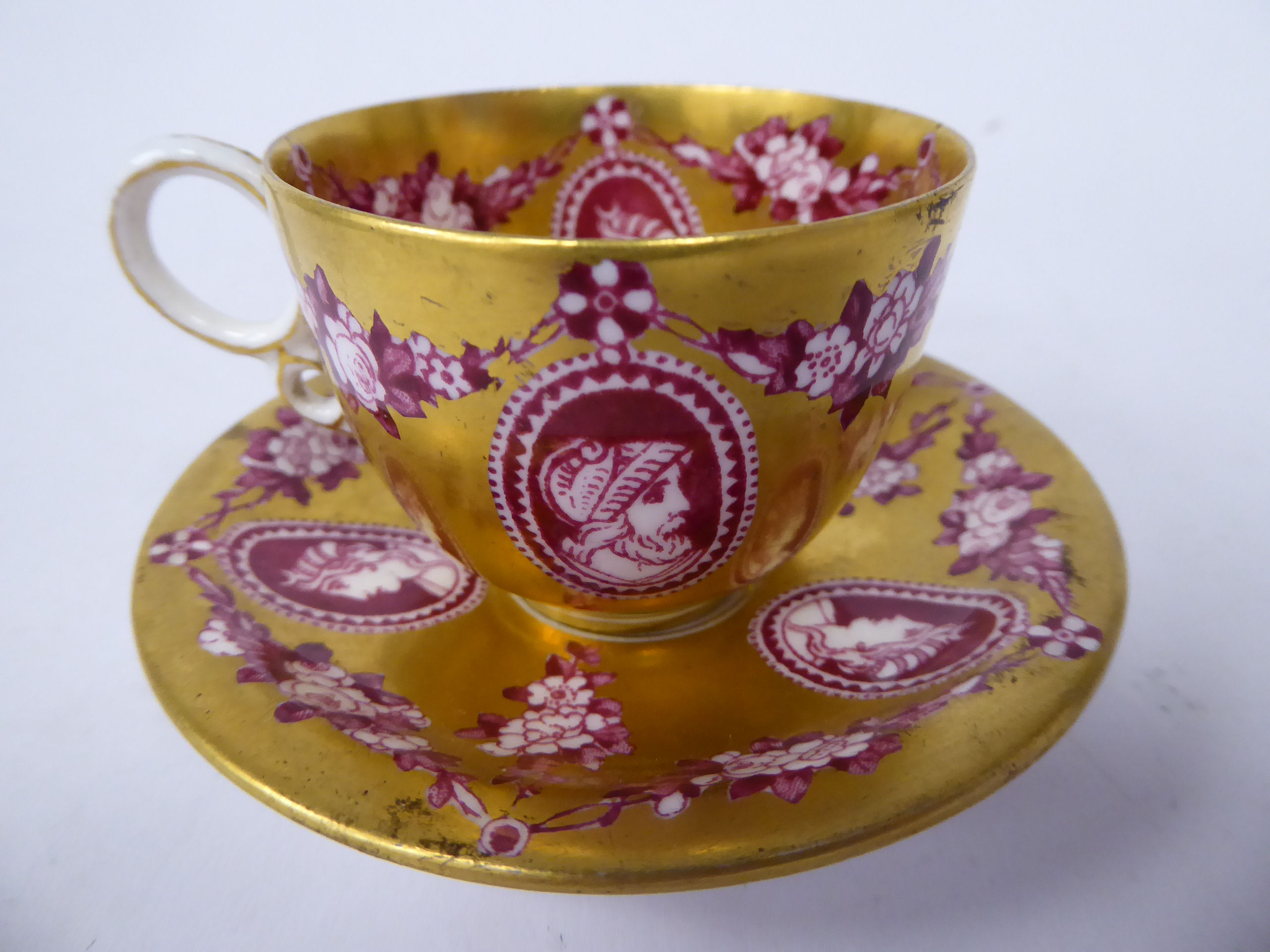 A Coalport gilded china cabinet cup and saucer, - Image 2 of 10