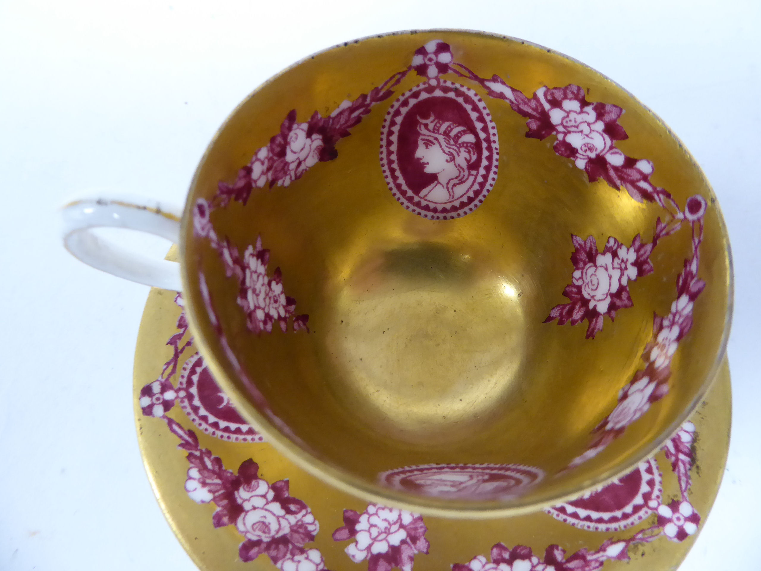 A Coalport gilded china cabinet cup and saucer, - Image 3 of 10