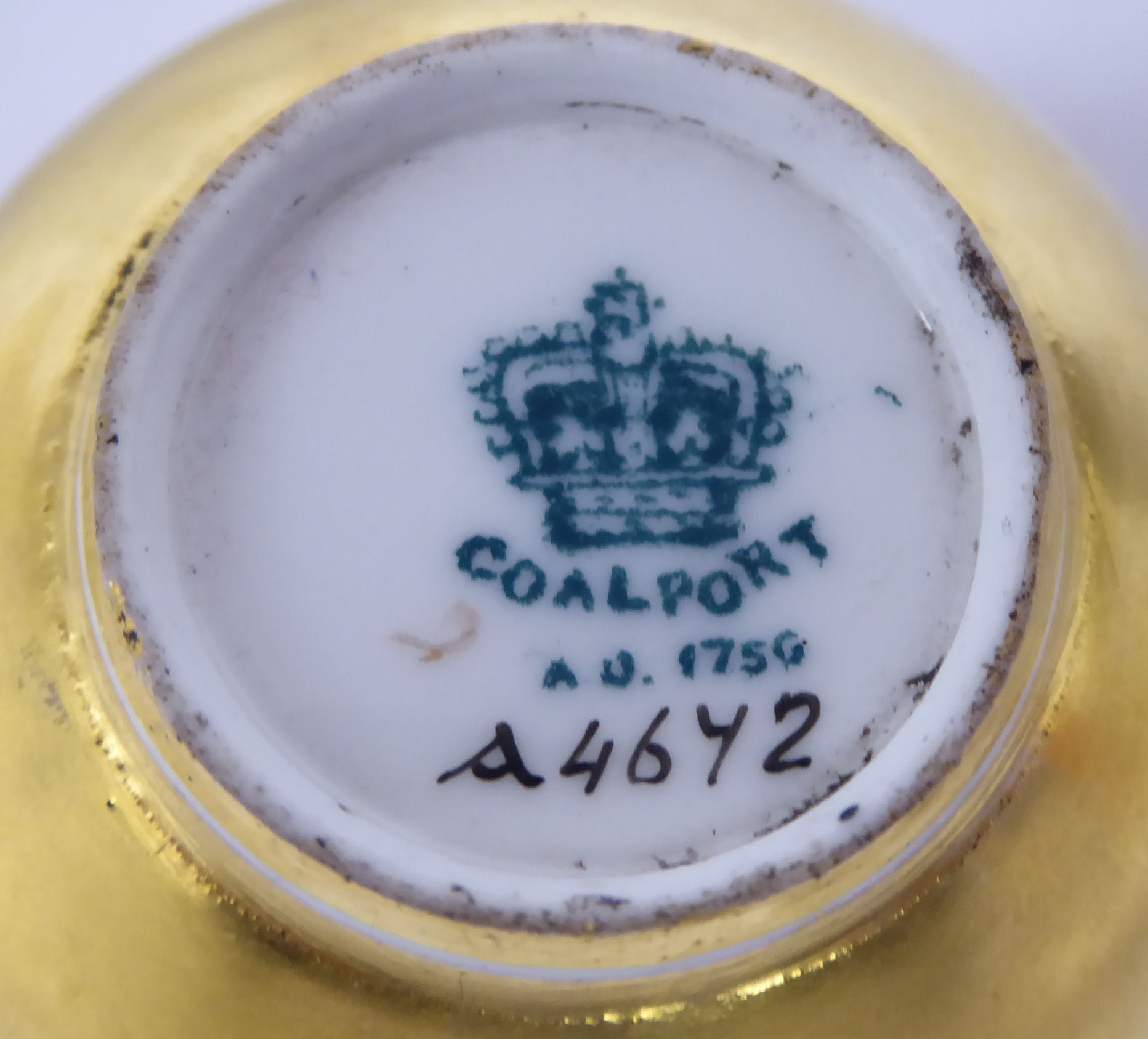 A Coalport gilded china cabinet cup and saucer, - Image 7 of 10