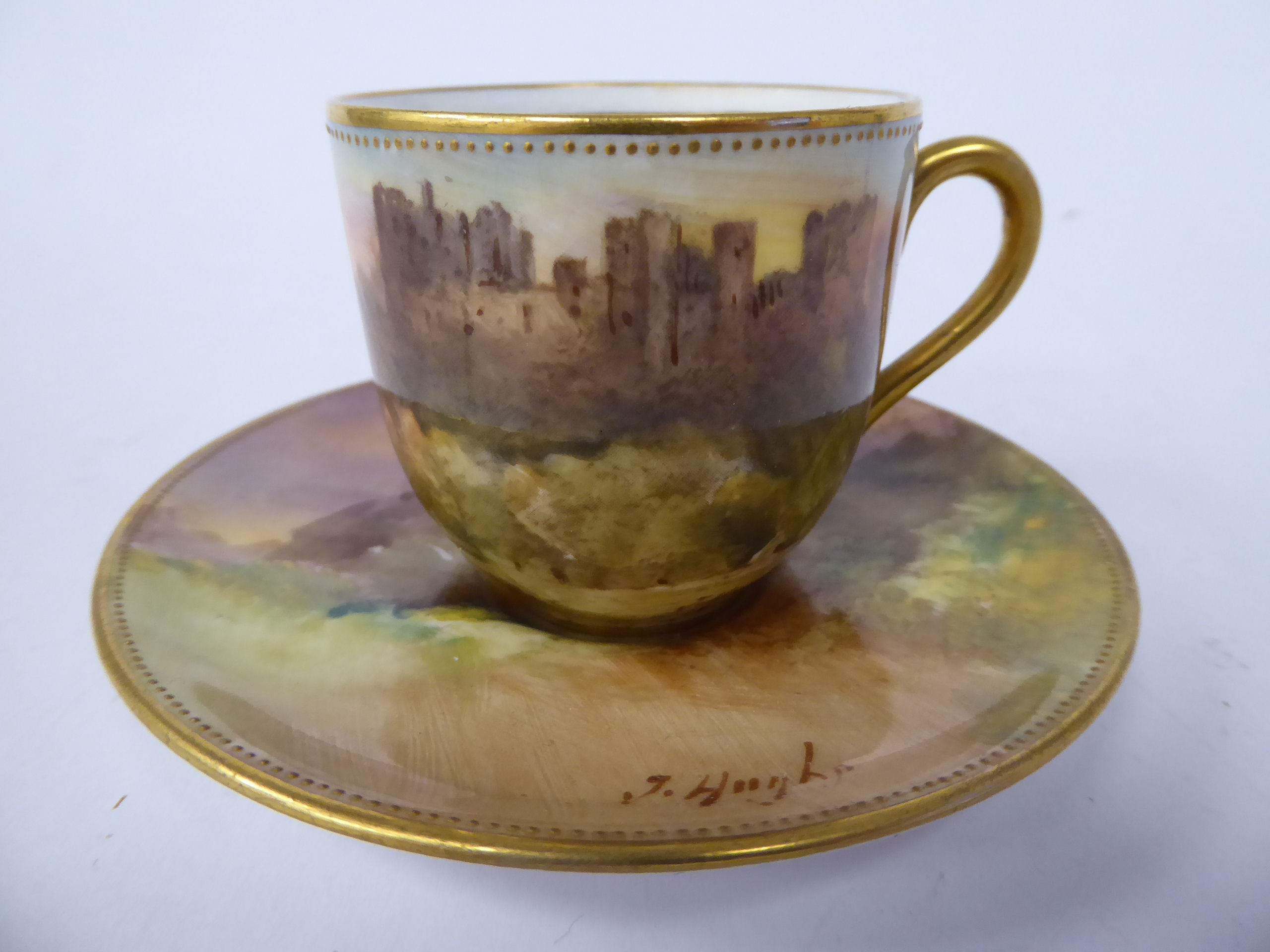 A Royal Doulton gilded china cabinet cup and saucer, - Image 2 of 12