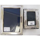 A modern silver photograph frame London 1991 3.