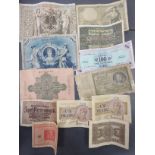 Uncollated banknotes: to include pre-war German examples CS