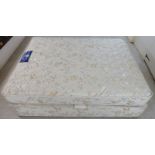 A Sealy Posturepedic Crown Jewell double divan bed base and mattress 60''w BSR