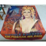 A French language film poster 'La deesse de feu' (The Fire Goddess or She) 62'' x 42'' CA