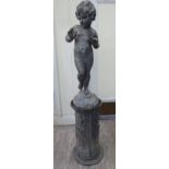 An early 20thC cast lead terrace figure,