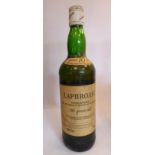 A bottle of Laphroaig 10 year old, unblended,