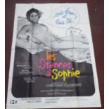 A French language film poster 'Les Stances a Sophie (The Stances of Sophie) 60'' x 40''