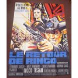 A French language film poster 'Le-Retour de Ringo' (The Return of the Ring) 60'' x 40''