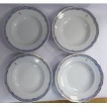 Third Reich/SS Liebstandarte Adolph Hitler: a set of four HAPAG china soup bowls,