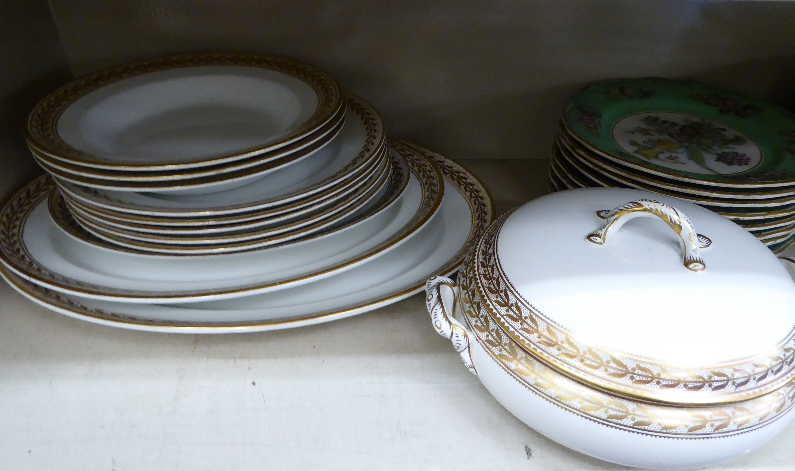 Late Victorian ceramic tableware: to include a Mason's Ironstone china dessert service BSR - Image 2 of 3