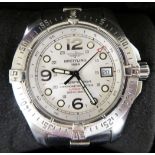 A Breitling Super Ocean stainless steel cased automatic chronometer with an original 2008 receipt,