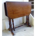 A late Victorian mahogany Sutherland table,