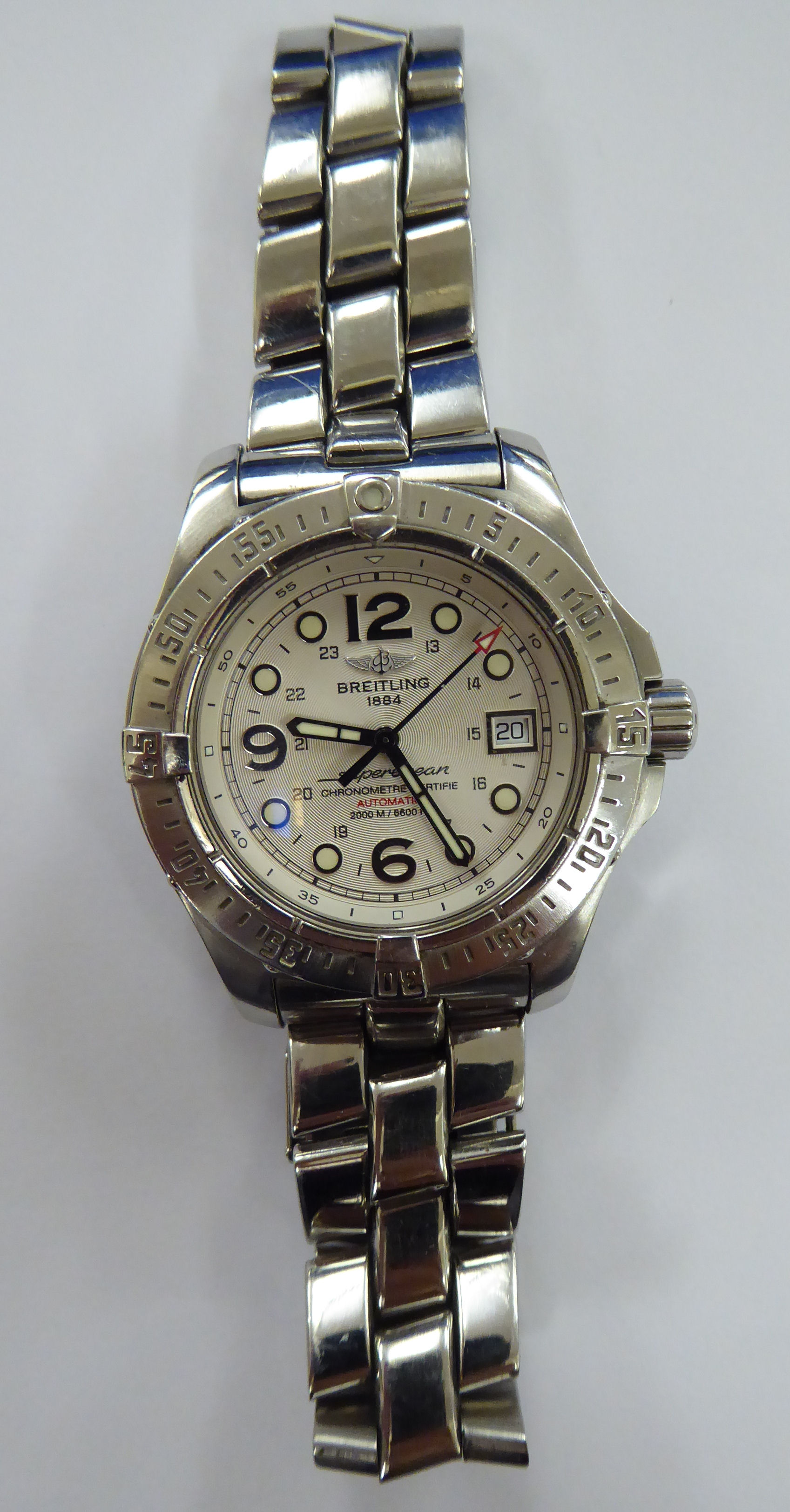 A Breitling Super Ocean stainless steel cased automatic chronometer with an original 2008 receipt, - Image 2 of 8