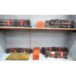 Hornby 0 gauge model railway track with clips: to include boxed half-rails;