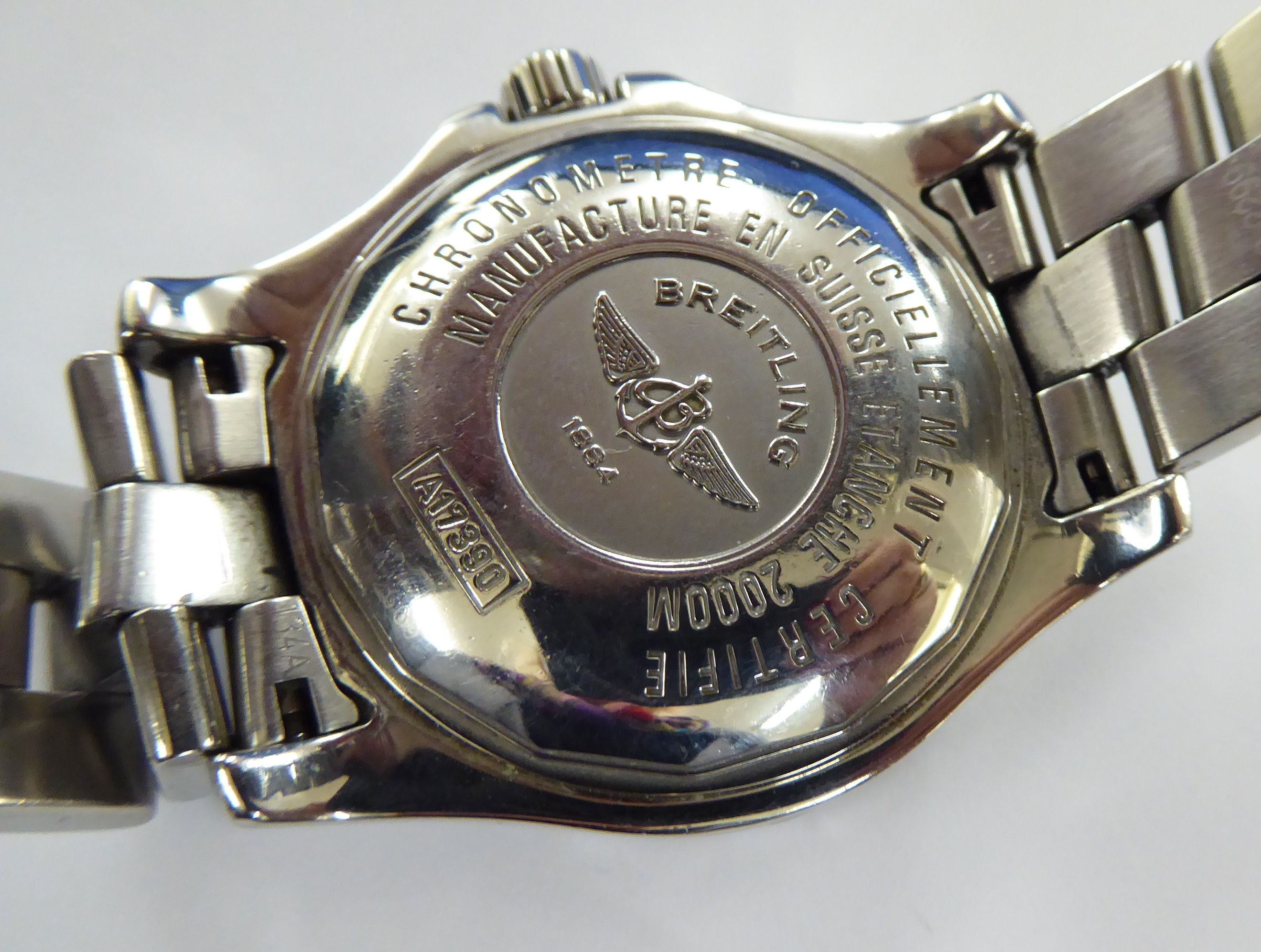 A Breitling Super Ocean stainless steel cased automatic chronometer with an original 2008 receipt, - Image 3 of 8