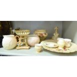 Royal Worcester and Worcester China Works porcelain collectables: to include a blush ivory glazed