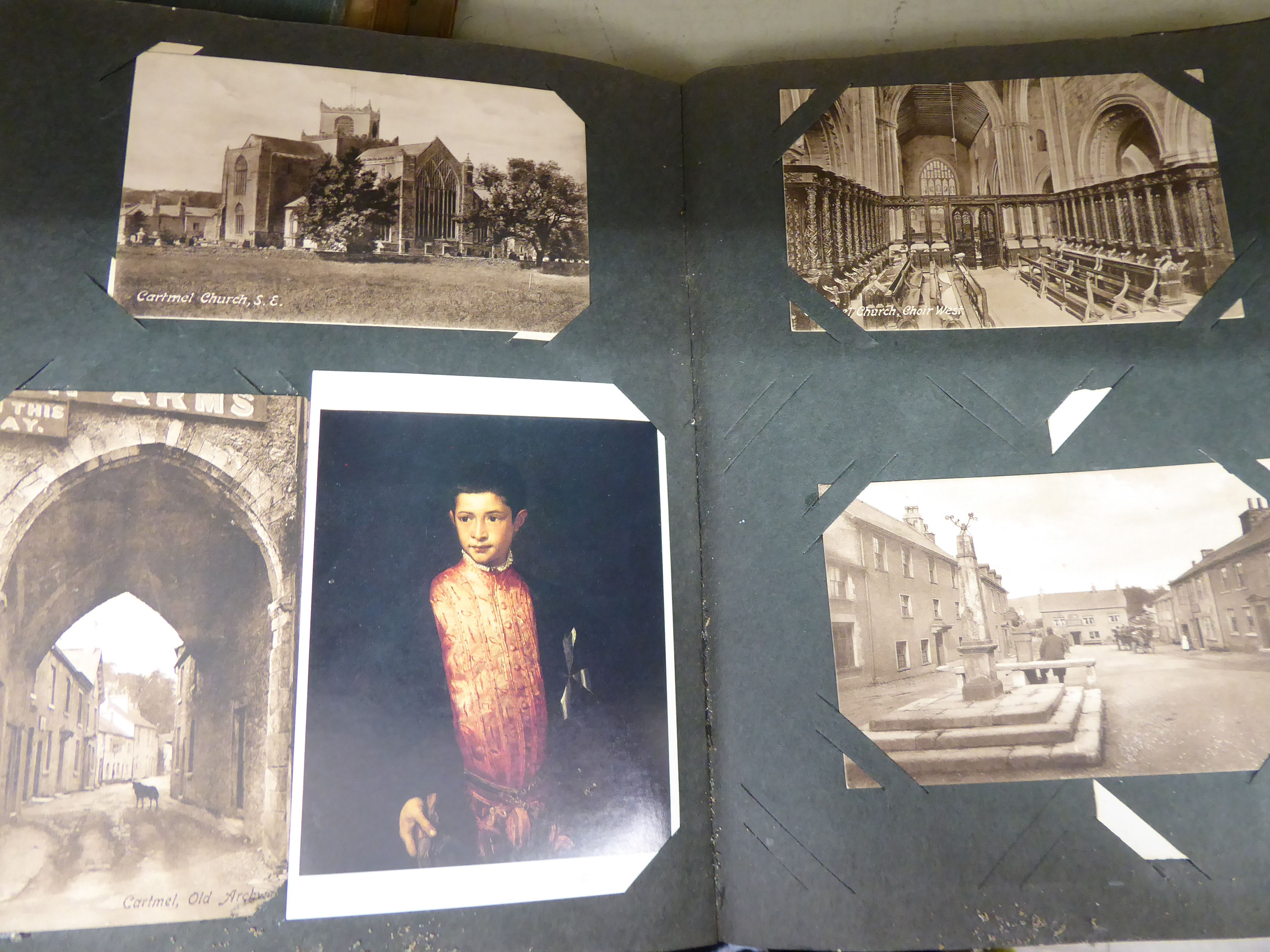 Two early 20thC uncollated album collections of picture postcards, - Image 2 of 3