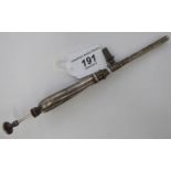 A 'vintage' white metal Champagne tap, the handle stamped HL Trudgett,