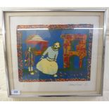 Michael Ward - a theatrical study Limited Edition coloured print 1/12 bears a pencil signature &