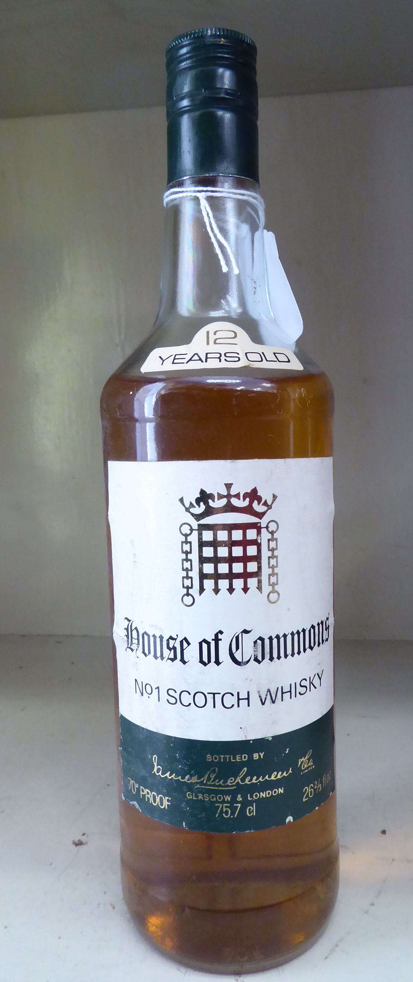 A bottle of House of Commons twelve year old No.