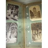 Two early 20thC uncollated album collections of picture postcards,