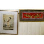 Framed pictures and prints: to include a 20thC Chinese School - a young girl dancing watercolour