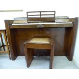 A 1930s Eavestaff upright mini piano,