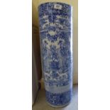 A 20thC Chinese porcelain cylindrical stickstand/vase,