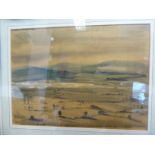 Robin Darwin - 'Over the Severn from Haresfield Beacon' watercolour bears a signature & dated