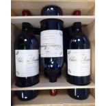 A case of six 1500ml bottles of 1996 Chateau Branaire (Duluc-Ducru) Saint-Julien red wine
