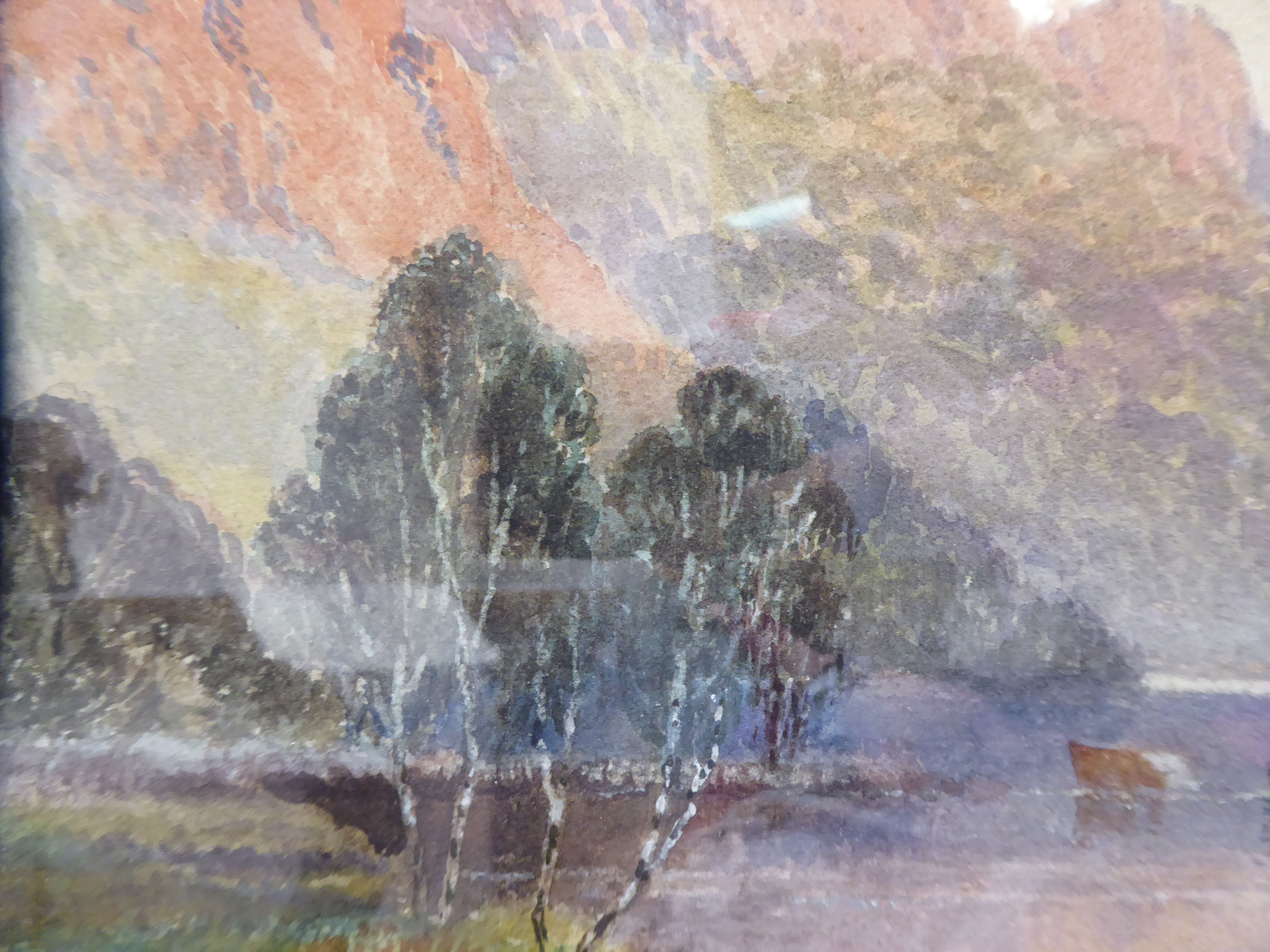 Annie de Brianski - 'Loch Achray' watercolour bears a signature 11'' x 18'' framed - Image 4 of 5