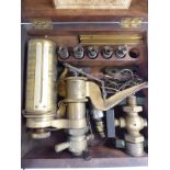 A Casartelli & Potter's Patent 'Improved Richard's Steam Engine Indicator' in a fitted mahogany