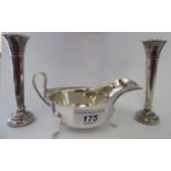 Silver collectables: to include a sauce boat Sheffield 1957 11