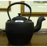 A modern Victorian style cast iron teapot with loop handle CS