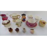 Victorian and later miniature collectables: to include a china twin handled loving cup 11