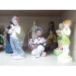 China ornaments: to include a Royal Worcester figure 'Wednesday's Child' 7''h OS2