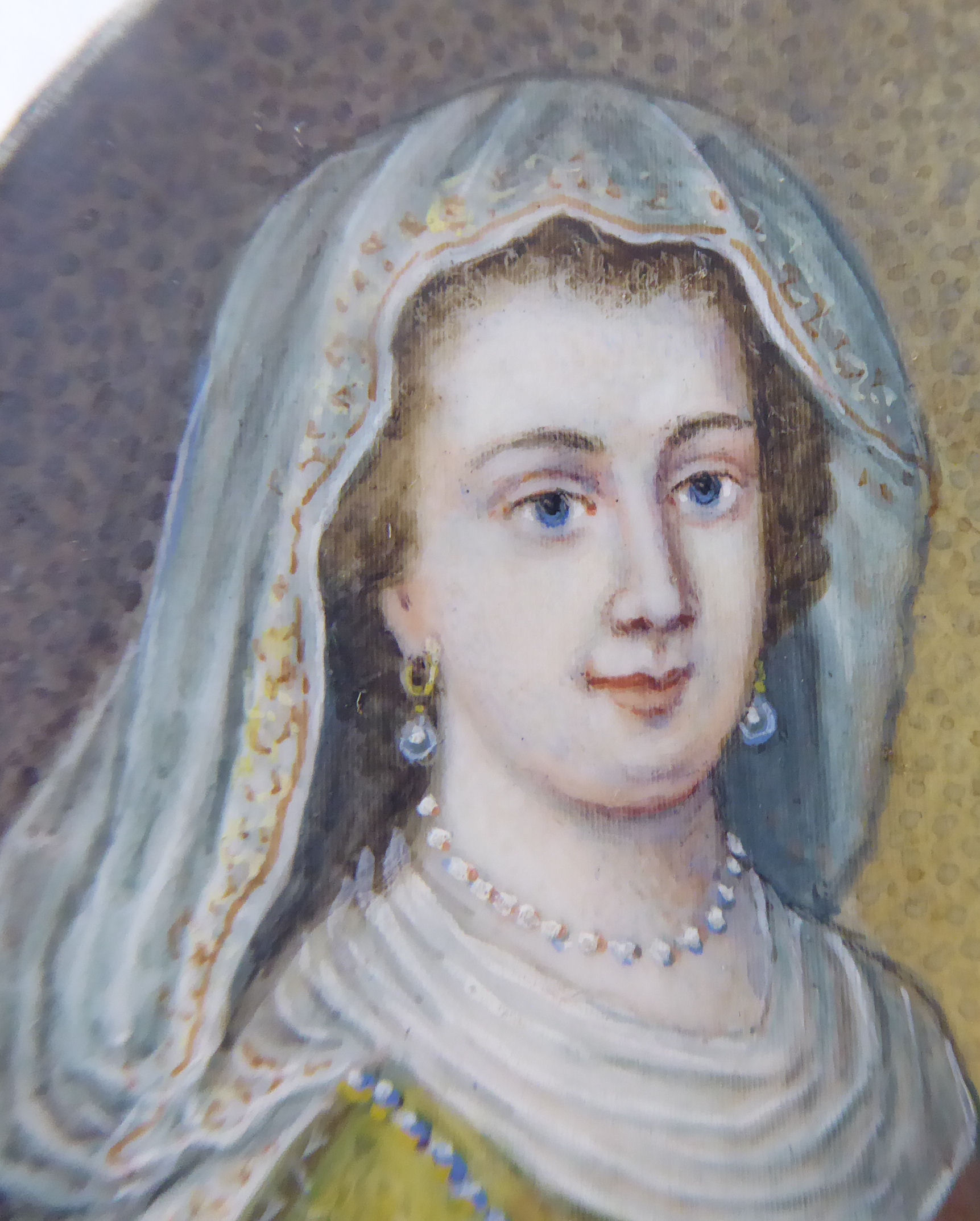 An oval half-length portrait miniature, - Image 3 of 6