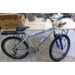 A Mineraw mountain bike with sprung forks,
